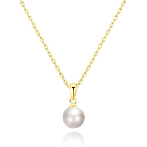 Image of Philip Jones 18k Gold Plated Shell Pearl Necklace