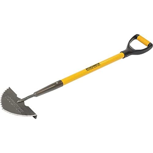 Image of Roughneck Sharp-Edge Lawn Edging Iron 210x1000mm/8¼x39½", Black-Yellow