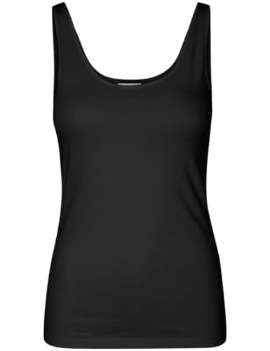 Image of Vero Moda Womens Vmmaxi My Soft Uu Tank Top Noos Vest, Black, L UK