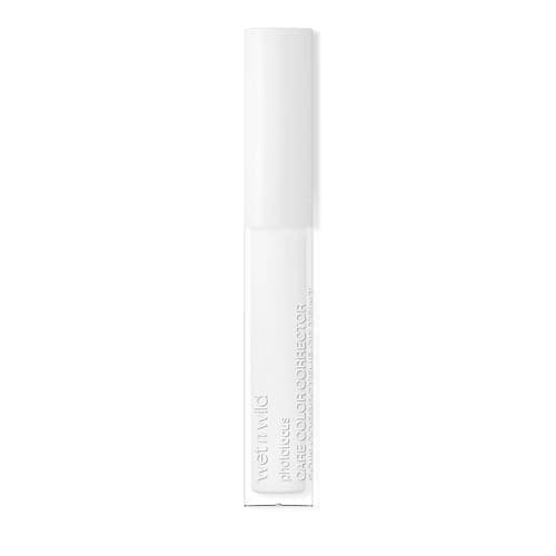 Image of Wet n Wild Photo Focus Care Color Corrector, Lightweight Concealer with Nourishing Ingredients, Colour Corrector for Concealing Redness, Neutralizing Orange Undertones, and Highlighting, White