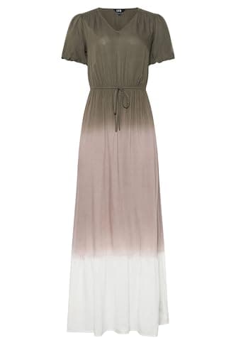 Image of Long Tall Sally - LTS Tall Brown & White Ombre Maxi Dress - Women's