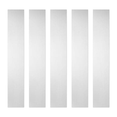 Image of sourcing map 5 Pcs Stainless Steel Shim Stock, 1" Width 6" Length 0.25mm Thickness Metal Shims Flat Shims Corrosion Resistant for Leveling, Gap Filler Trim Strip, Silver