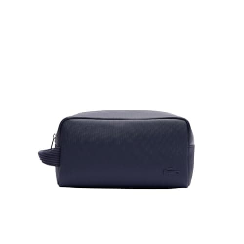 Image of Lacoste Classic Men's Toiletry Bag, One Size, Navy, One Size, Classic Toiletry Bag, Navy, One Size, Classic Toiletry Bag, Marine, Taille Unique, Classic Toiletry Bag