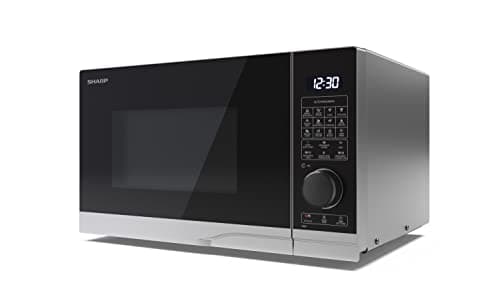 Image of SHARP YC-PC254AU-S 25 Litre 900W Digital Combination Microwave Oven with 1200W Grill, 10 power levels, ECO Mode, defrost function, LED cavity light - Silver