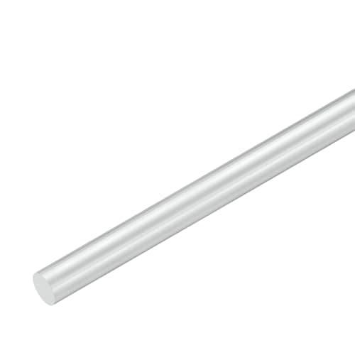Image of M METERXITY 1-Pack Round Aluminum Rod, 12mm (1/2") Dia 300mm (12") Length 6061 Aluminum Round Rod Solid Lathe Bar Stock Metal Sticks for DIY Crafts Making/Industrial/Construction/Model