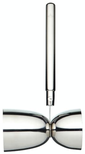 Image of BarCraft BCLLDBLJIG Cocktail Jigger Spirit Measure with Dual Alcohol Measure, Stainless Steel, 30 ml/60 ml