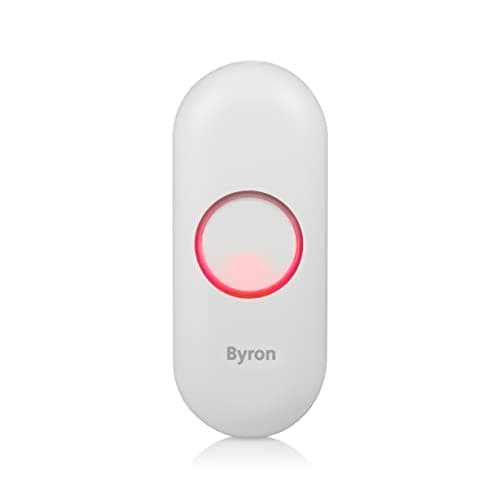 Image of Byron DBY-23510 Wireless Doorbell Button Extension LED Indicator Range 100 m