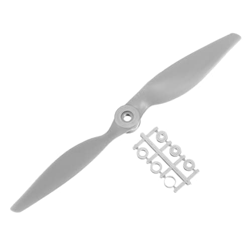 Image of sourcing map 9x6 Inch Propeller RC Propellers 2-Vane Blades Props Gray with Adapter Rings for RC Airplane Aircraft Prop Replacement
