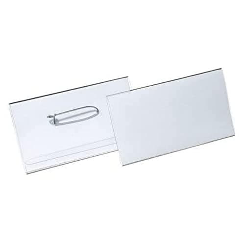 Image of Durable Pin Name Badge 40 x 75 mm (Pack of 100)