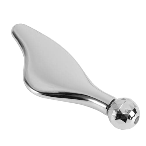 Image of CRAFTHROU Premium Zinc Alloy Facial Roller Massager for Face and Body, Silver Round Shape, Relieves Muscle Aches and Improves Facial, for Beauty and Relaxation