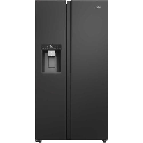 Image of Haier SBS 90 Series 7 American Style Fridge Freezer 50/50 Total No Frost - Slate Black - HSW79F18DIPT