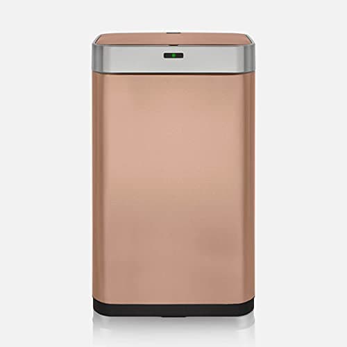 Image of Tower T838001C Square Sensor Bin with Fingerprint Proof Coated Exterior, Copper,Large