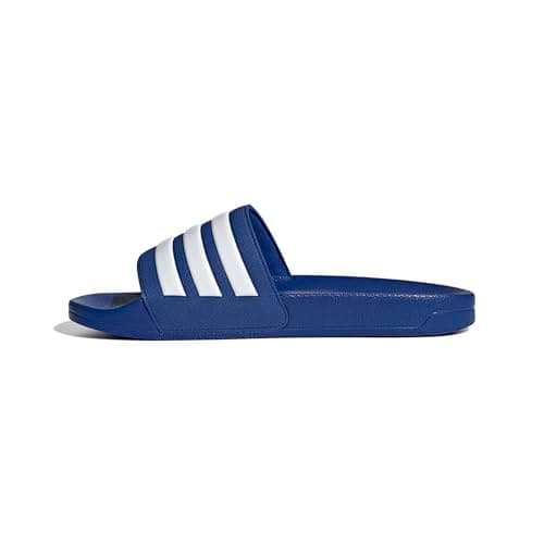 Image of adidas Unisex Adilette Shower Slides, Royal Blue/Cloud White/Royal Blue, 9 UK