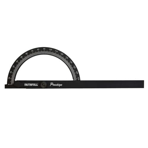 Image of Faithfull FAIGAUGECNC Prestige Angle Gauge Black Aluminium 150 x 270mm
