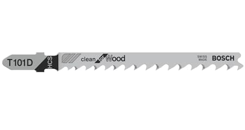Image of Bosch 5x T 101 D Clean for Wood Jigsaw Blade (for Softwood, Plywood, Length 100 mm, Professional Accessory Jigsaw)
