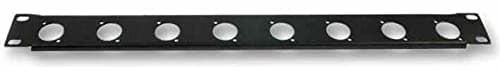 Image of PRO SIGNAL PSG03789 1U 19" Rack Panel Punched for 8x XLRs - Unloaded