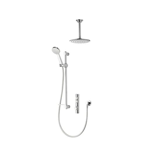 Image of Aqualisa ISD.A2.BV.DVFC.23 iSystem Smart Shower Divert Concealed with Adjustable and Ceiling Fixed Heads - for Gravity Pumped Systems