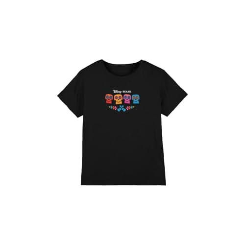 Image of Coco Full Color Logo Unisex Kids T Shirt, Black, 7-8 Years