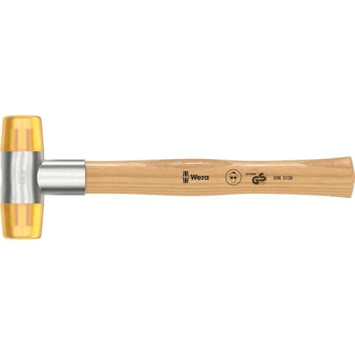 Image of Wera 05000020001 4 x 290 mm "100" Soft-Faced Hammer with Cellidor Head Sections - Silver