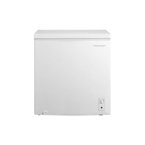 Image of Cookology CCFZ198WH Freestanding Chest Freezer in White - 198 Litre Capacity - Suitable for Outbuildings & Garages - Freezer and Refrigeration Modes - Easy Temperature Control - 4 Star Freezer Rating