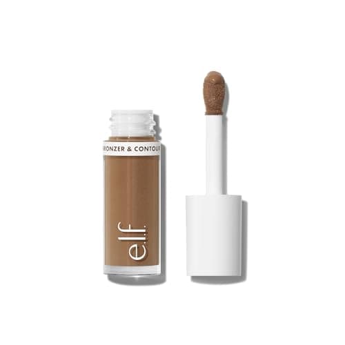 Image of e.l.f. Camo Liquid Bronzer & Contour, Highly Pigmented, Natural Glow, Blendable Texture, Long-Lasting, Rounded Applicator, Vegan & Cruelty Free, 3 Light