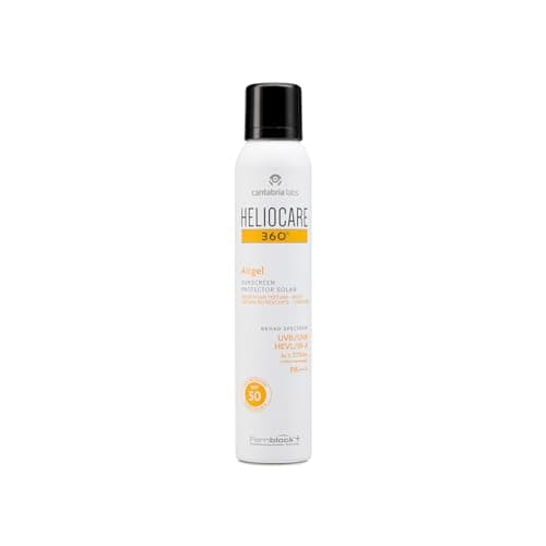 Image of Heliocare 360 Airgel SPF50+ 200ml | Mousse Sunscreen for Face & Neck | UVA UVB Visible Light Infrared-A Anti-Ageing Sun Protection | Suits All Skin Types | Matte Finish