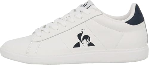 Image of Le Coq Sportif Unisex's Courtset_2 Sneaker, Optical White Dress Blue, 9.5 UK