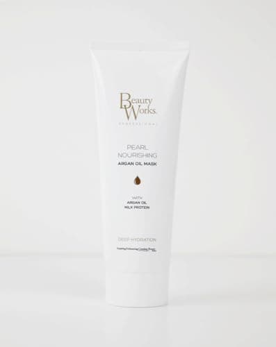 Image of Beauty Works Pearl Nourishing Argan Oil Mask 250ml Milk Protein Deep Conditioning Treatment