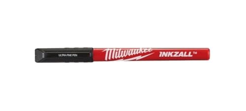 Image of Pack of 4 Milwaukee Extra Fine Black Permanent Marker Pen
