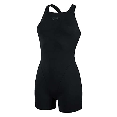 Image of Speedo Women's Eco Endurance+ Legsuit Swimsuit| Chlorine Resistant | Recycled Fabric | Swim Fitness | Training | Holiday Swimwear Black
