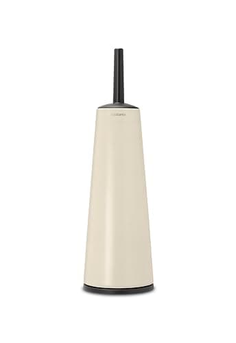 Image of Brabantia - ReNew Toilet Brush & Holder - Hygienic Brush - Cleans Under the Rim - Non-Scratching Base - Corrosion Resistant - Bathroom Accessory - Soft Beige - 42 x 12 x 12 cm