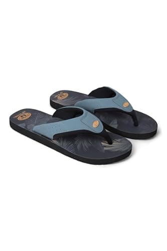 Image of Animal Jekyl Mens Flip-Flops - Slip-on, Lightweight & Comfortable with Soft Padded upper Straps - Best for Spring Summer, Beach & Outdoors Dark Khaki (02) Adult Shoe Size 10