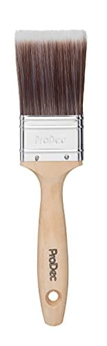 Image of ProDec 2 inch Premier Trade Professional Synthetic Paint Brush for a Smooth Finish Painting with Emulsion, Gloss and Satin Paints on Walls, Ceilings, Wood and Metal, 2" 50mm