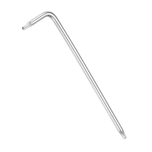 Image of TA-VIGOR T8 Tamper Proof Torx Star Key Bit Wrench, L-Shape Torx Allen Key S2 Steel Wrench with Holes on Both Ends - 1 Pcs