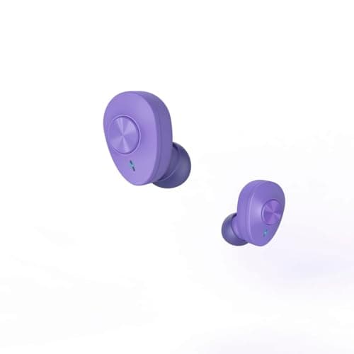Image of Hama Bluetooth Freedom Buddy Headphones In-Ear Earbuds True Wireless, with Charging Box, Voice Control, Wireless Bass Boost - Purple