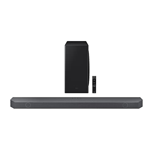 Image of Samsung Q800B Soundbar Speaker (2022) - 5.1.2ch 3D Object Tracking Surround Sound System With Wireless Dolby Atmos DTS:X Audio, Alexa Built In And Wireless Subwoofer With Game Mode Pro