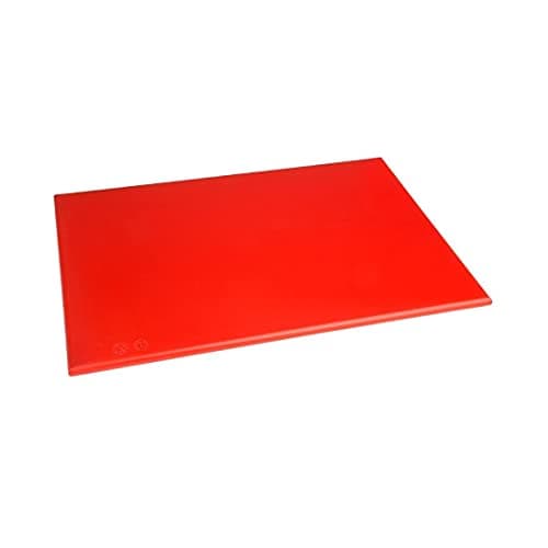 Image of Hygiplas Standard High Density Red Chopping Board for Raw Meat - 45x30cm