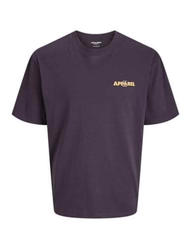 Image of JACK & JONES Men's Jjebradley Graphic Tee Ss O-Neck Noos, Plum Perfect, XL