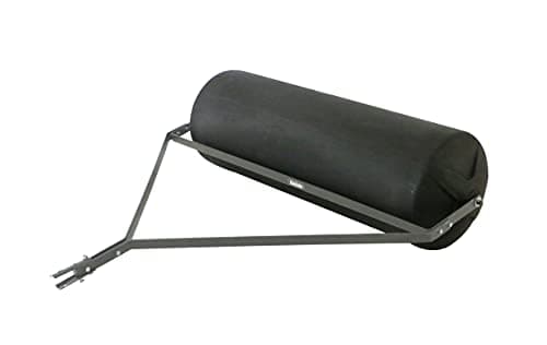 Image of The Handy 122cm Large Poly Body Towed Garden Roller - 175L Capacity to Fill with Sand or Water & Universal Hitch Pin - 2 Year Guarantee