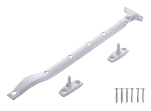 Image of TERF® 250mm Heavy Duty White Window Casement Stay Spoon Style 250mm (10 inch) including Fixing Screw - Pack of 1