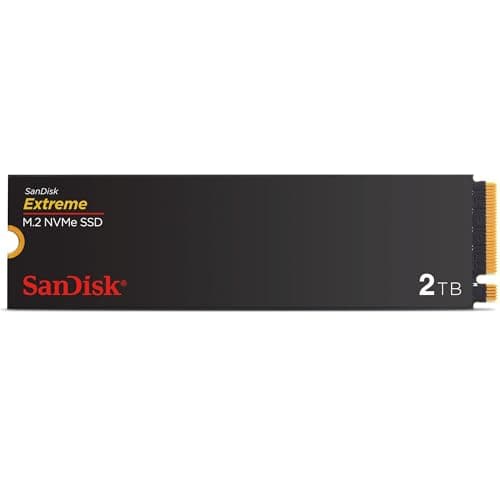 Image of SanDisk Extreme 2TB M.2 NVMe SSD, Internal SSD, PCIe Gen4.0, up to 5150 MB/s read speeds, nCache Technology, 5 Year Warranty