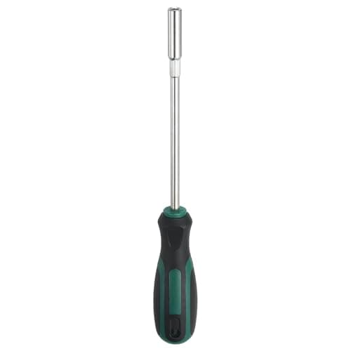 Image of sourcing map Metric Nut Driver 5.5mm CR-V Non-Magnetic Tip Hollow Shafts Hex Socket Screwdriver with Anti-Slip Handle for Automobile Repair Bit Driver, Green/Black
