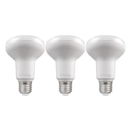 Image of Crompton Lamps LED R80 Reflector 9.5W ES-E27 (3 Pack) (100W Equivalent) 2700K Warm White 120° Opal 1055lm ES Screw E27 Thermal Plastic Frosted Multipack Light Bulbs