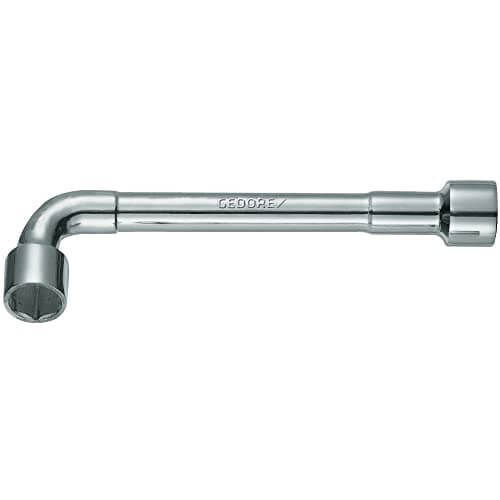 Image of Gedore 25PK13 13 mm 6 Hex Screws Double Socket Wrench Offset - Silver