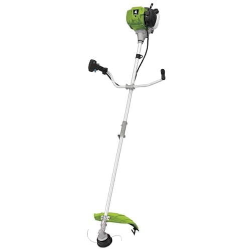Image of Draper 36cc 4-Stroke Petrol Brush Cutter & Grass Trimmer, 44cm Line Head & 3-Tooth Blade, Easy Start, U-Handle, Harness & Split Shaft