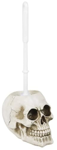 Image of Nemesis Now Brush with Death Toilet Brush 16cm Ivory