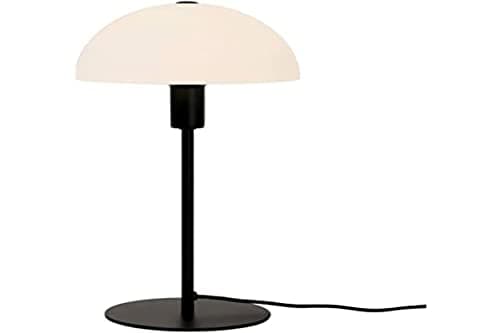 Image of Nordlux Ellen Indoor Table Lamp Black Metal E14 Dome Shade - Living Room, Bedroom, Bedside Mains Powered, IP20