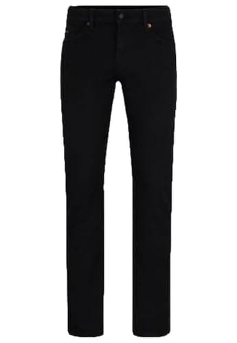 Image of BOSS Men's Delaware Slim Fit Stretch Jeans, Black Night, W34 / L33