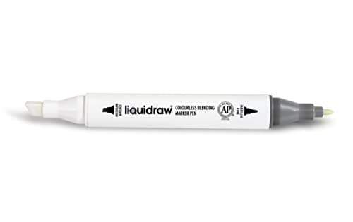 Image of Liquidraw Colourless Blender Marker | Acid-Free, Dual Tip, Alcohol-Based Pen | Broad Chisel & Fine Tip | For Fading & Blending Colours | Ideal for Art, Illustration, Sketching, Drawing & Design