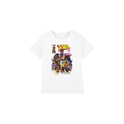 Image of X-Men Boys Front Cover Team Unisex Kids T-Shirt, White, 3-4 Years UK